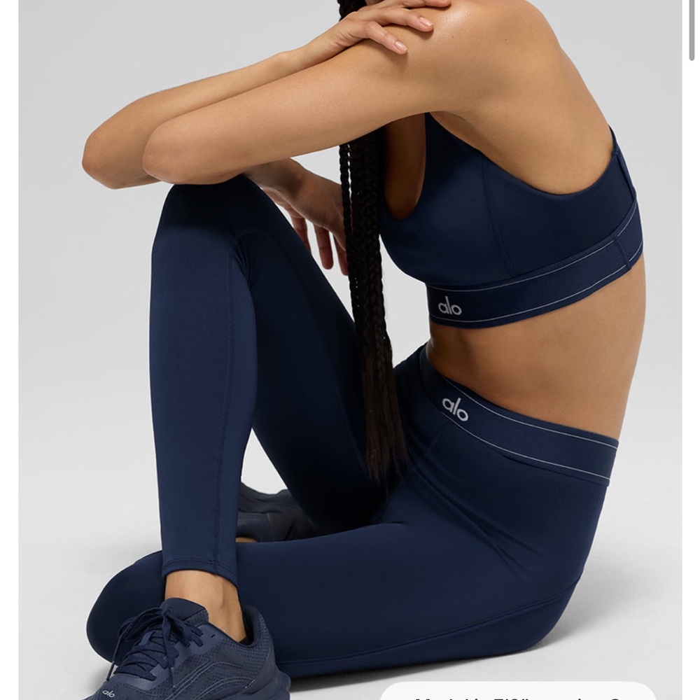 Alo Yoga Airlift Suit Up Set - Navy